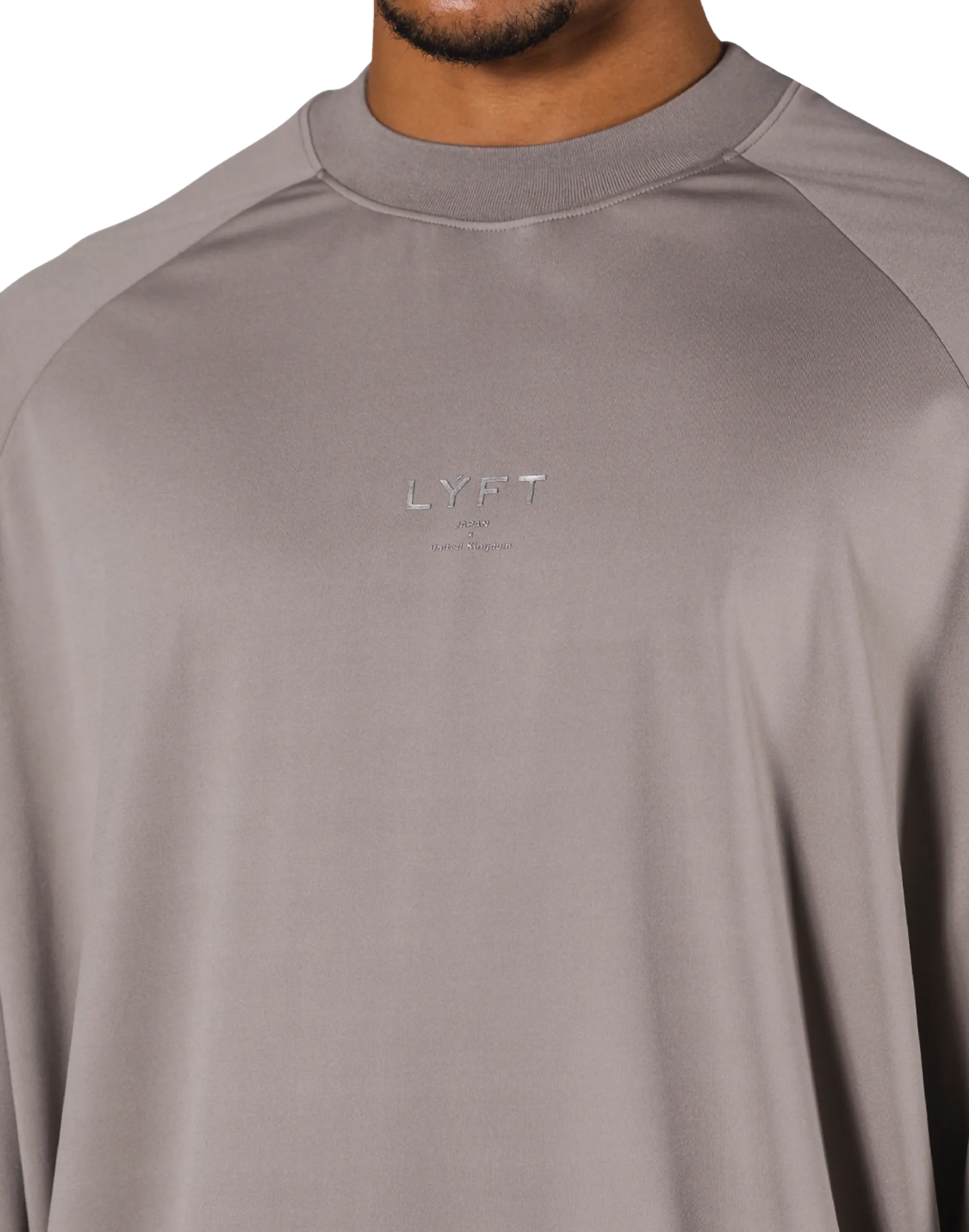 2Way Stretch Relaxed Pullover Tops - Beige