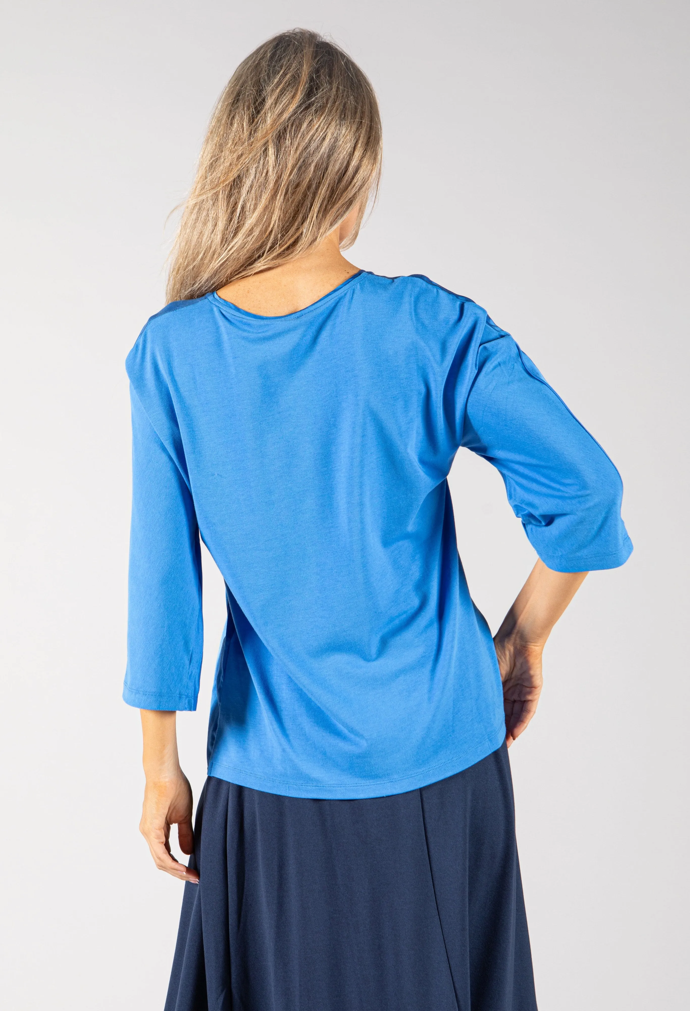 3/4 Sleeve Satin Top