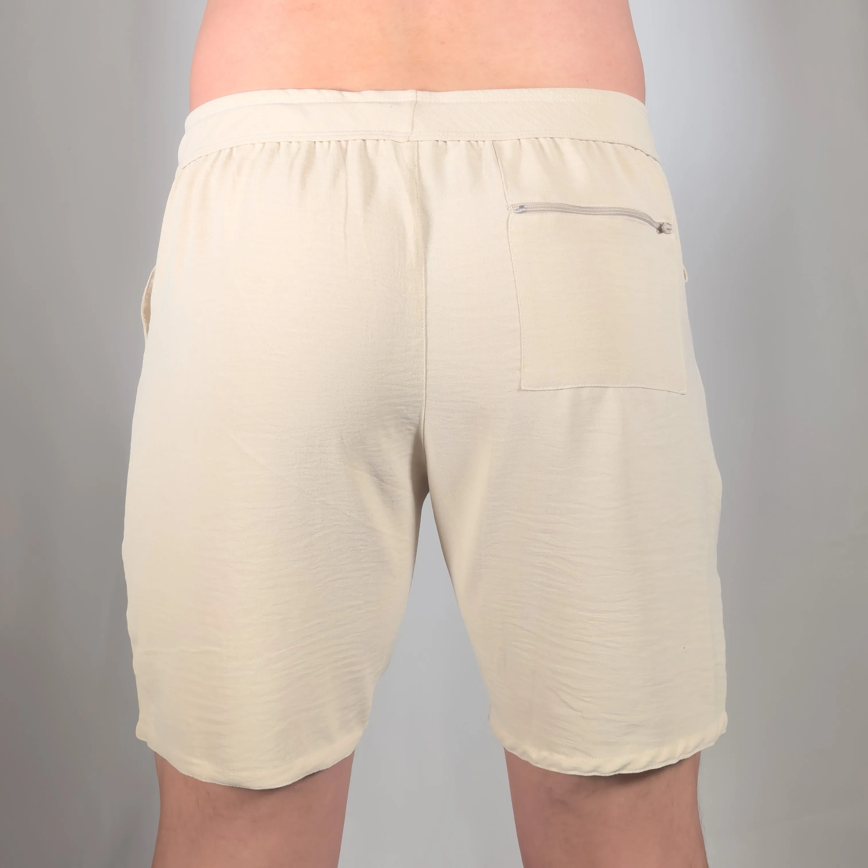A6 Wrinkled Solid Shorts