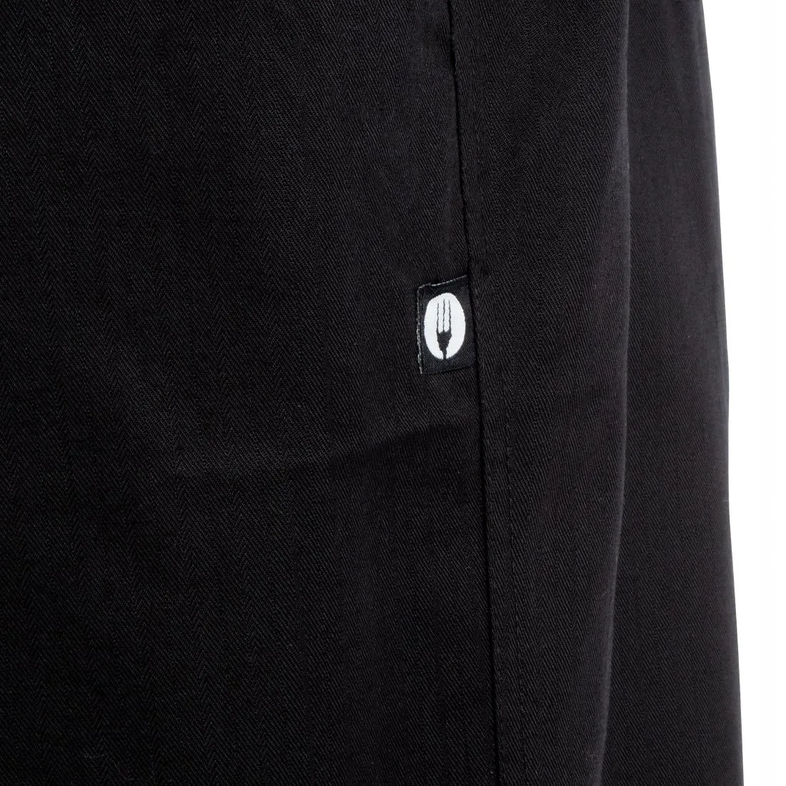 A674-L Chef Works Unisex Professional Series Chefs Trousers Black Herringbone L
