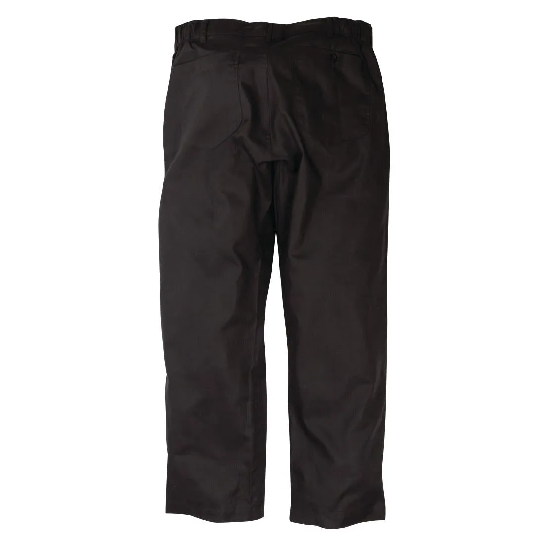 A674-L Chef Works Unisex Professional Series Chefs Trousers Black Herringbone L