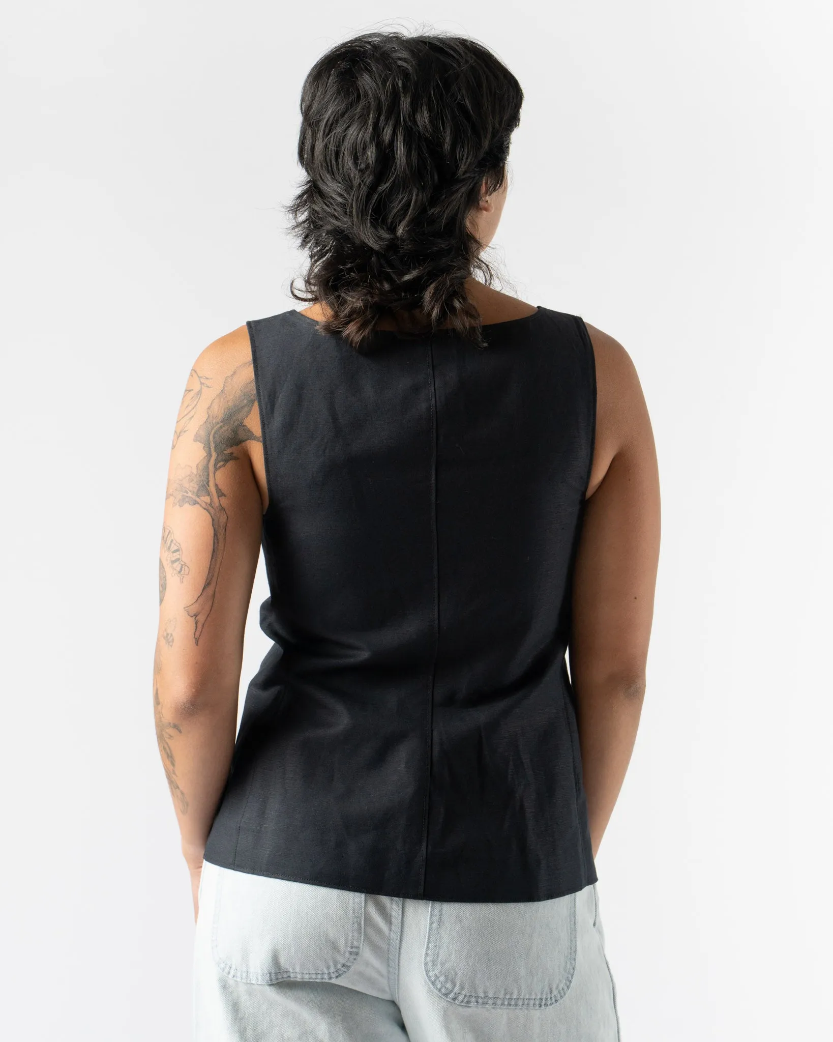 Alex Mill Soho Scoop Vest in Black