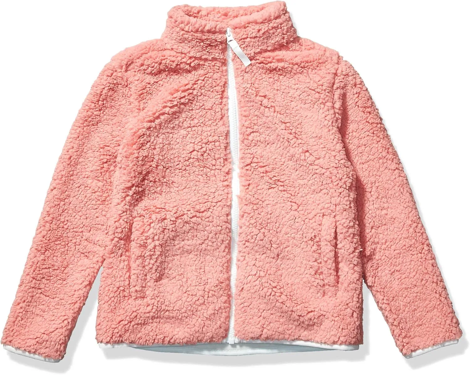 Amazon Essentials Girls and Toddlers' Sherpa Fleece Full-Zip Jacket