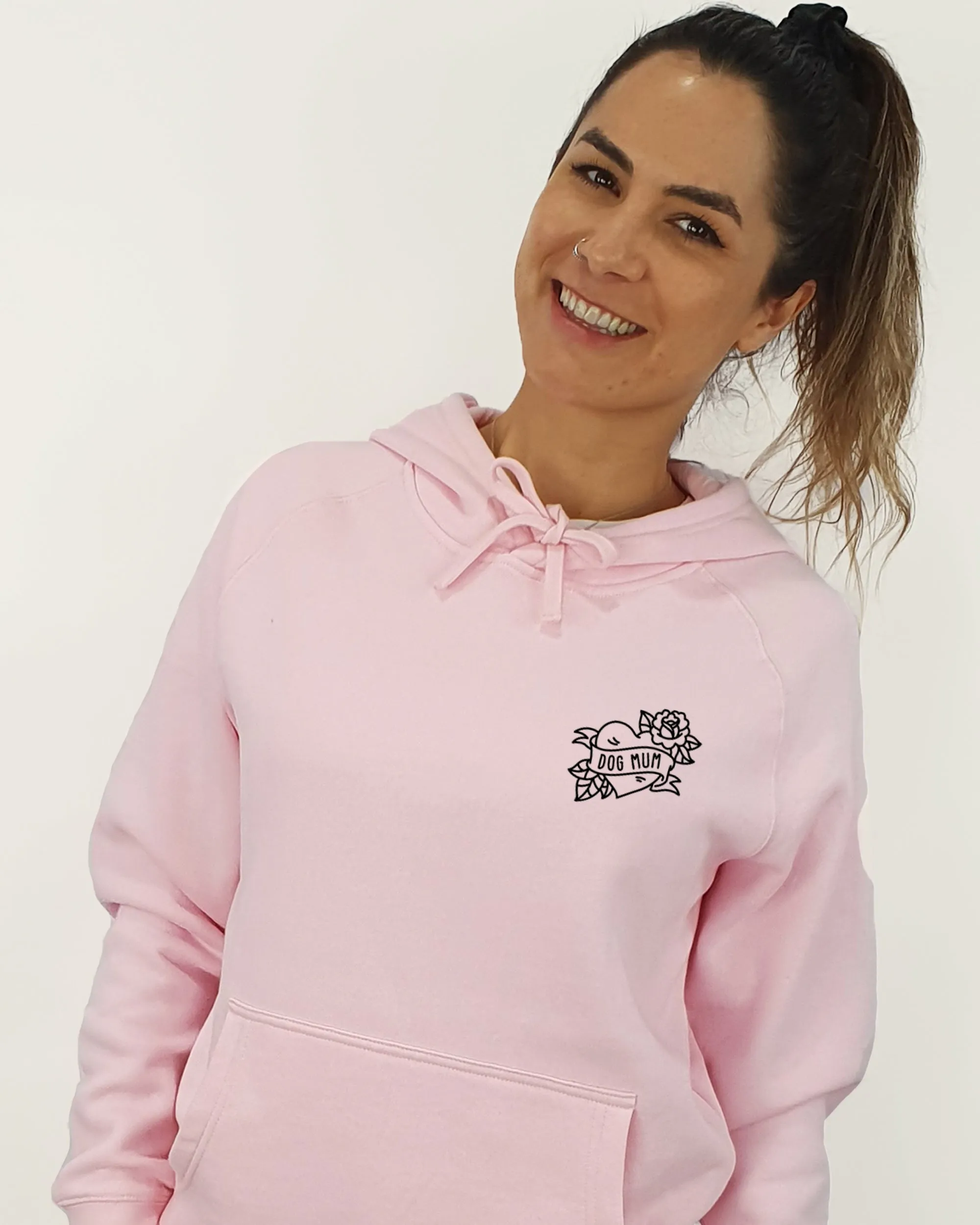 Amstaff Mum Illustration: Unisex Hoodie