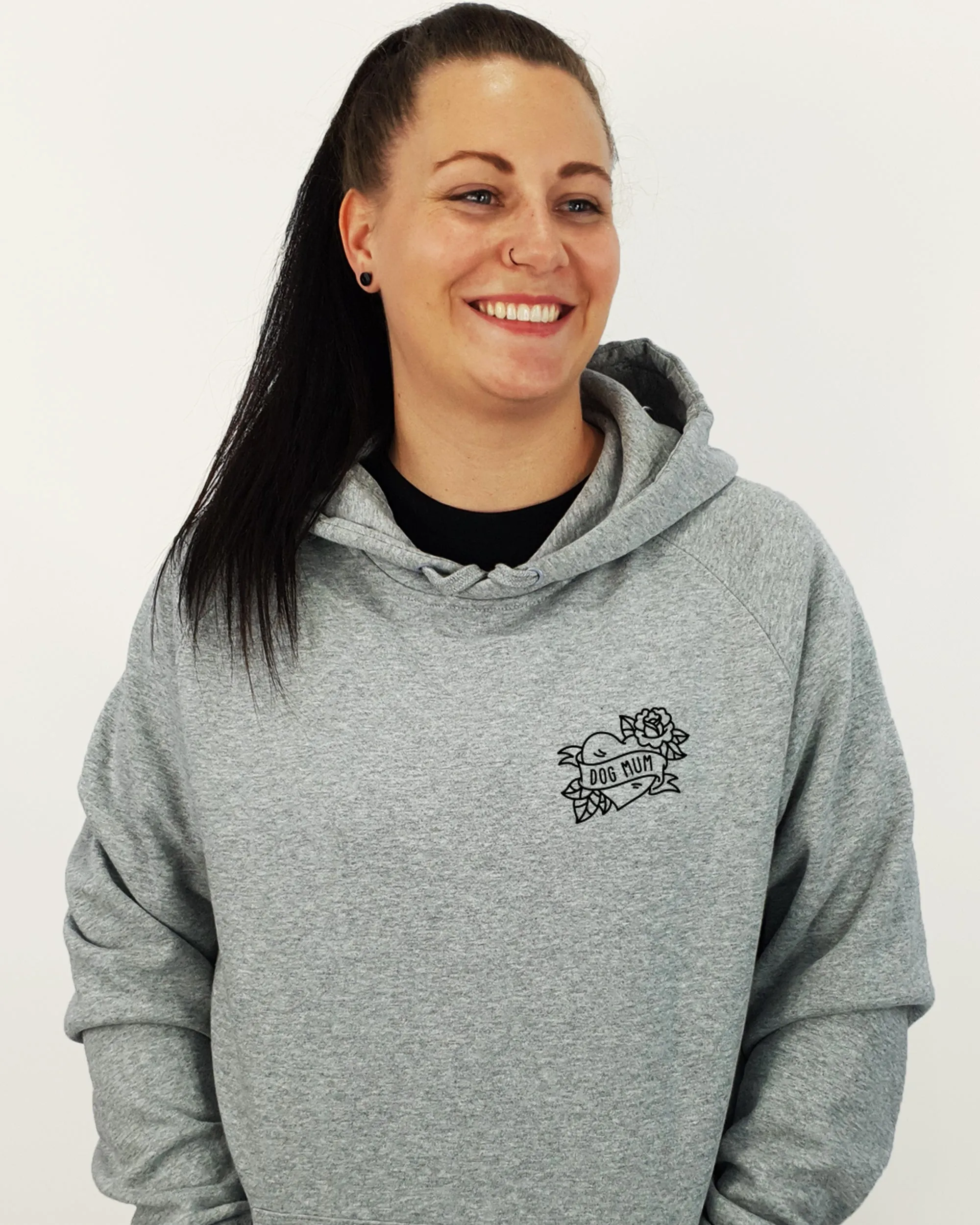 Amstaff Mum Illustration: Unisex Hoodie