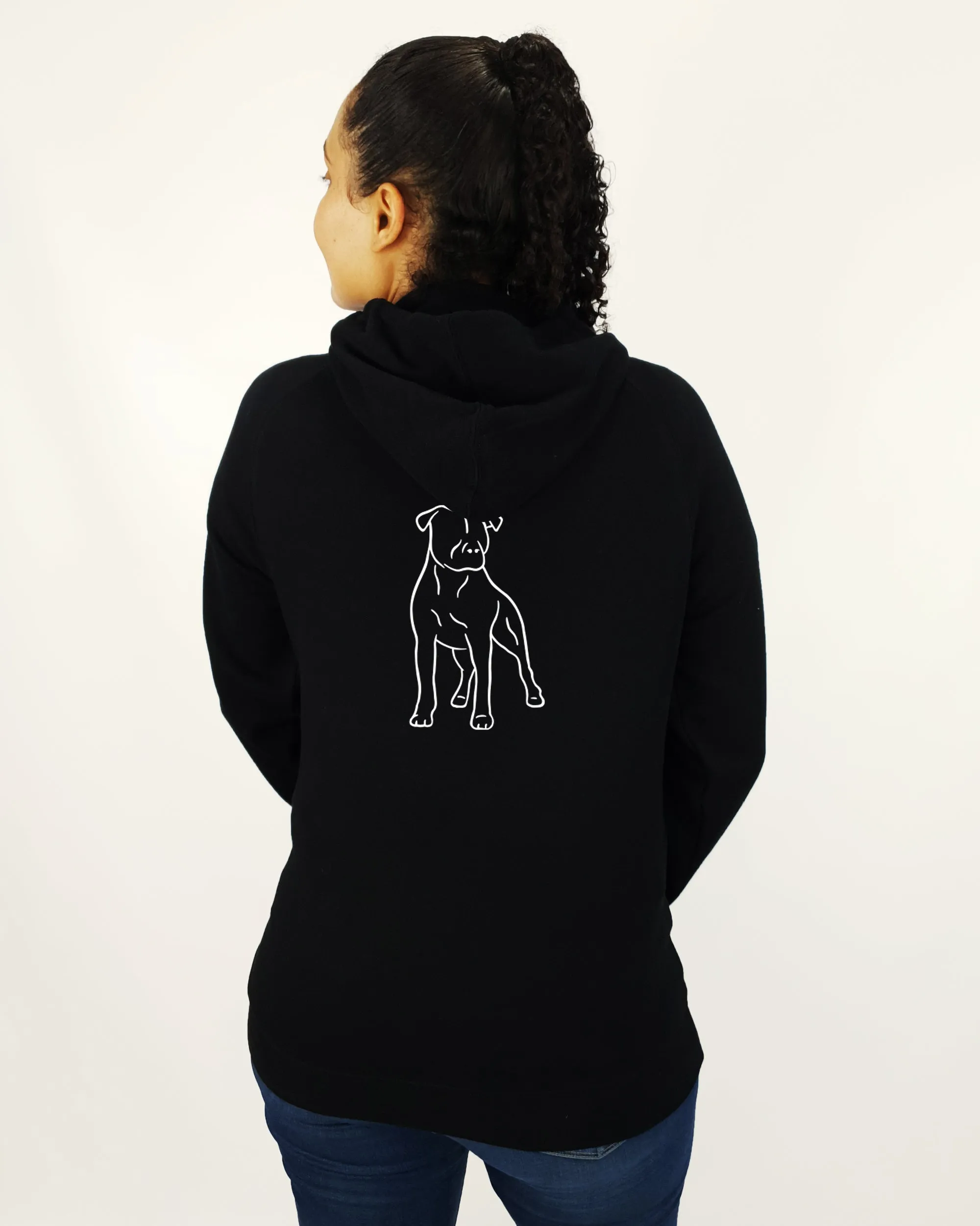 Amstaff Mum Illustration: Unisex Hoodie