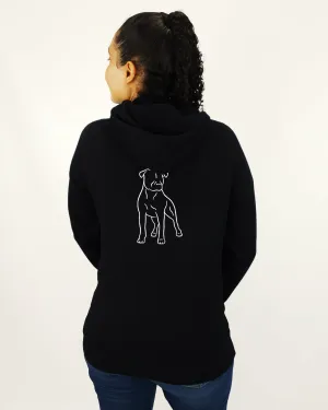 Amstaff Mum Illustration: Unisex Hoodie