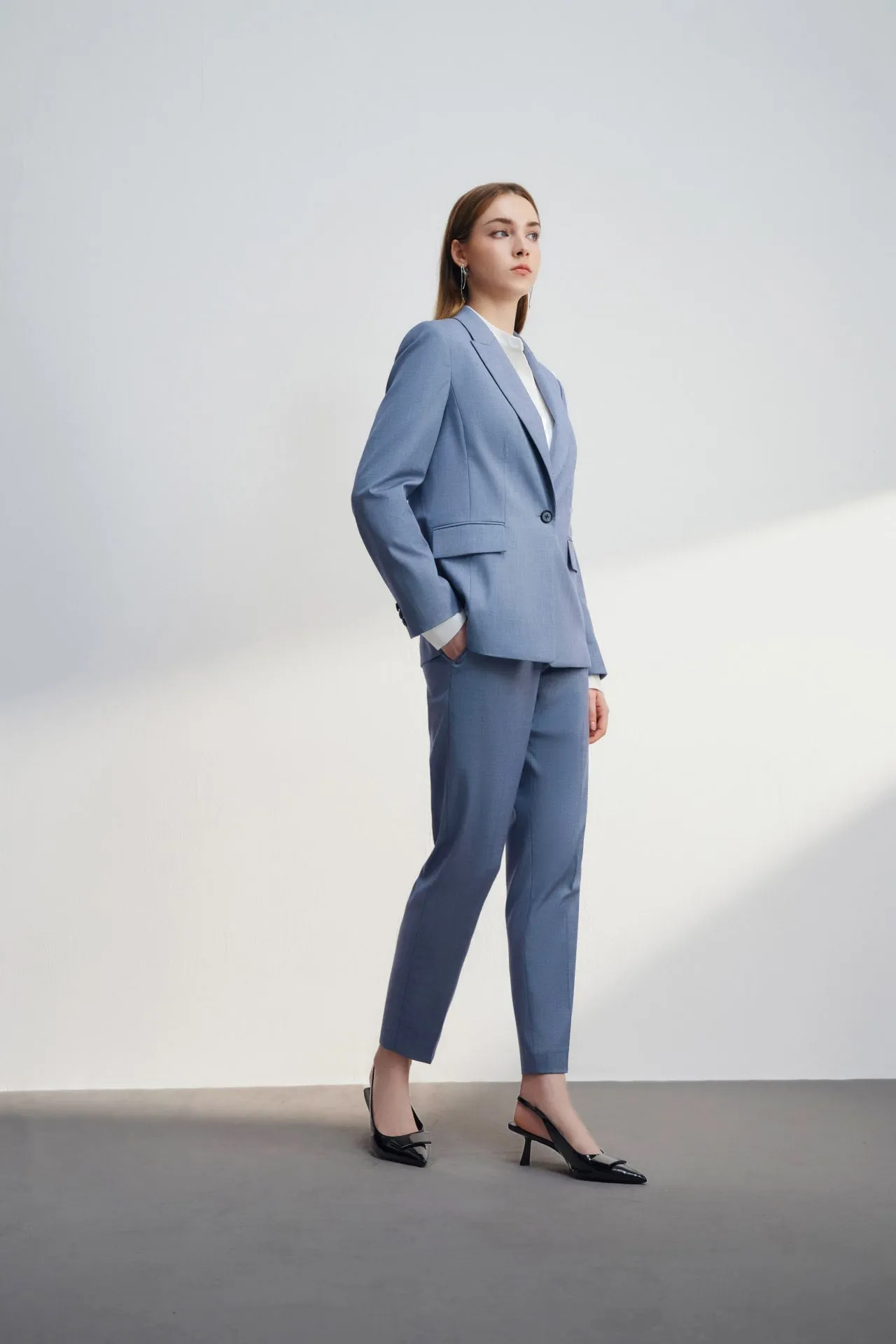 Anti Uv Cool Touch Ankle Cigarette Suit Pants