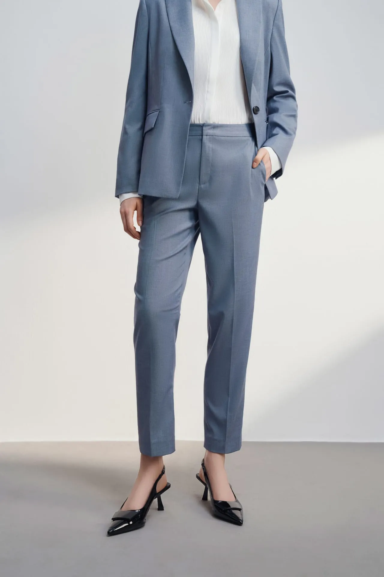 Anti Uv Cool Touch Ankle Cigarette Suit Pants