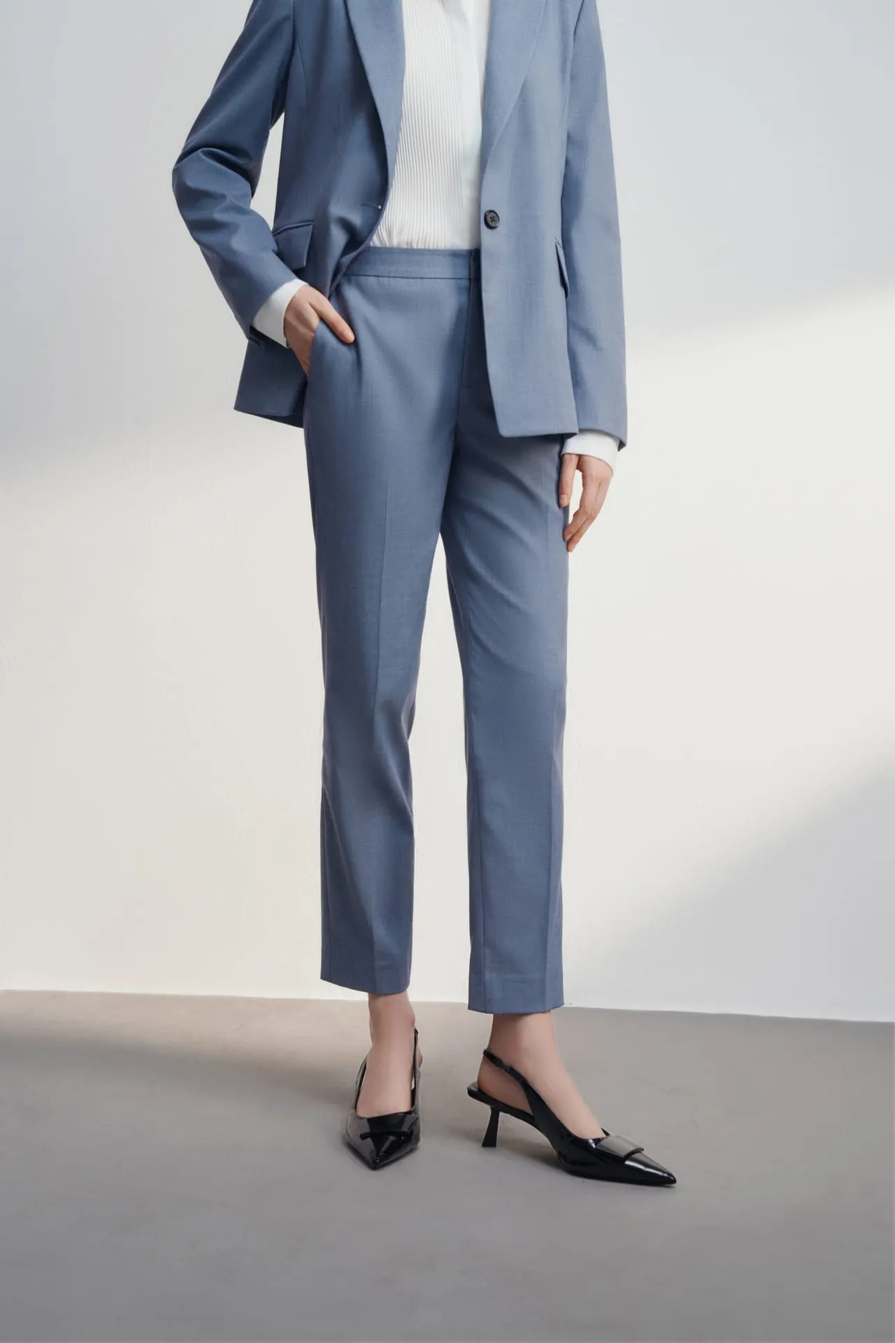 Anti Uv Cool Touch Ankle Cigarette Suit Pants