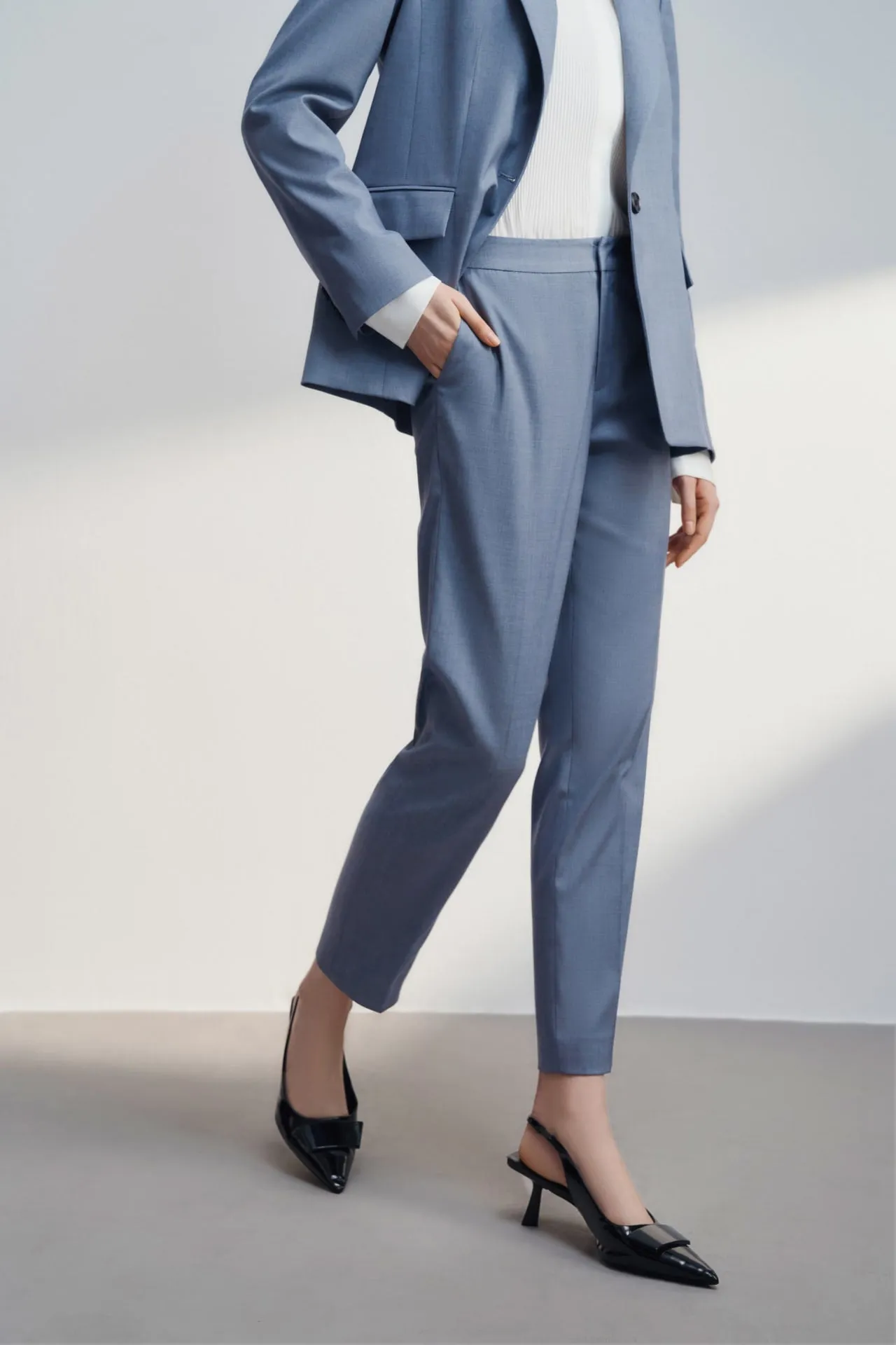 Anti Uv Cool Touch Ankle Cigarette Suit Pants