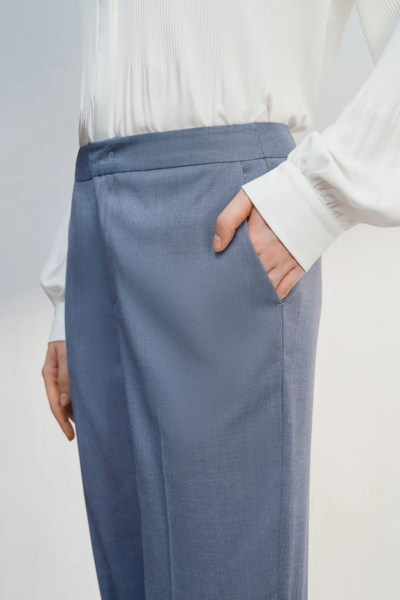 Anti Uv Cool Touch Ankle Cigarette Suit Pants