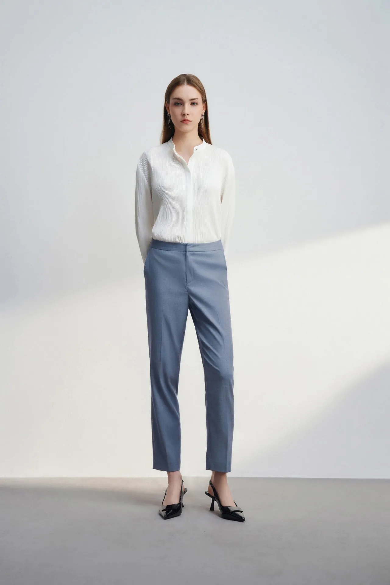 Anti Uv Cool Touch Ankle Cigarette Suit Pants