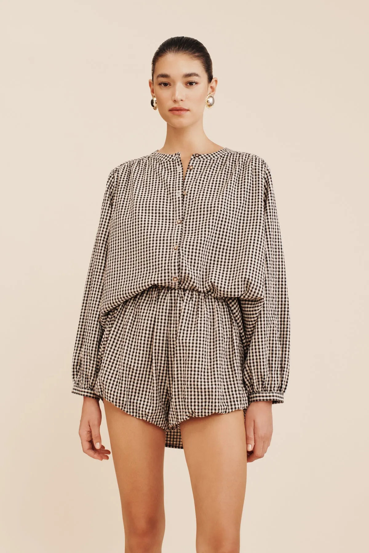 AURELIA SHORT - GINGHAM