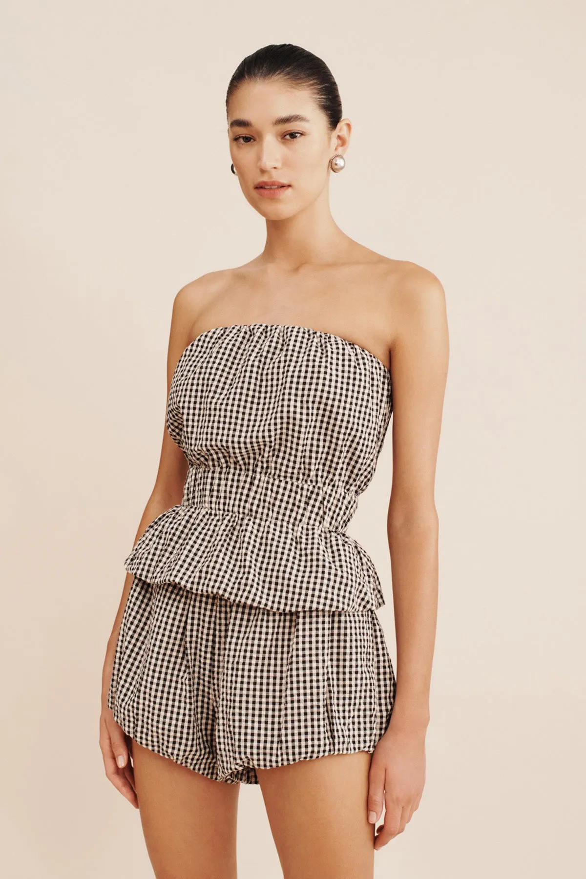 AURELIA SHORT - GINGHAM