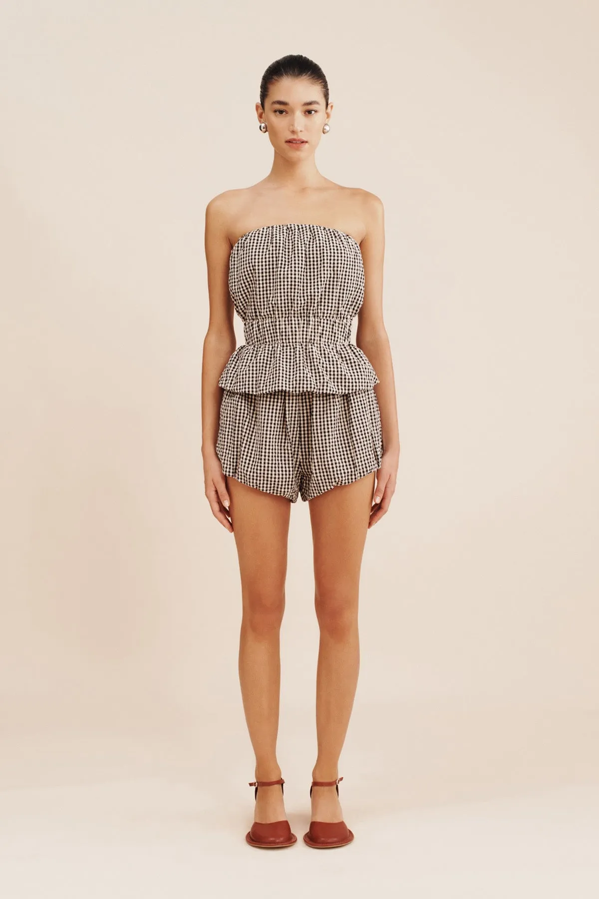 AURELIA SHORT - GINGHAM