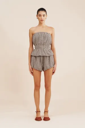AURELIA SHORT - GINGHAM