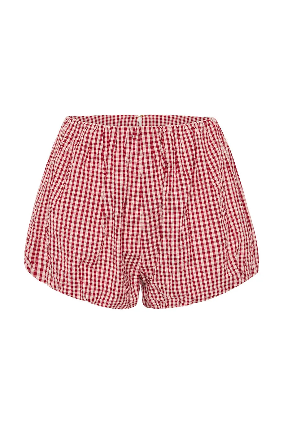 AURELIA SHORT - RED GINGHAM