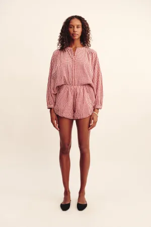 AURELIA SHORT - RED GINGHAM