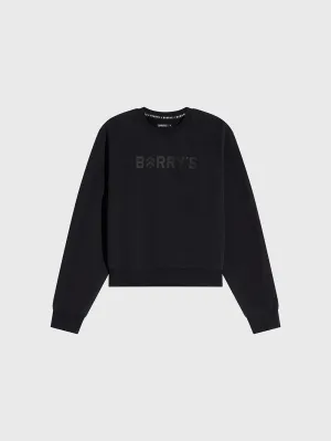 BARRY'S BLACK CROP PULLOVER