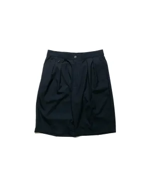 Beams Plus 2Pleats Shorts Wool Tropical Navy