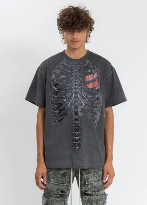 Black Rib Cage T-Shirt