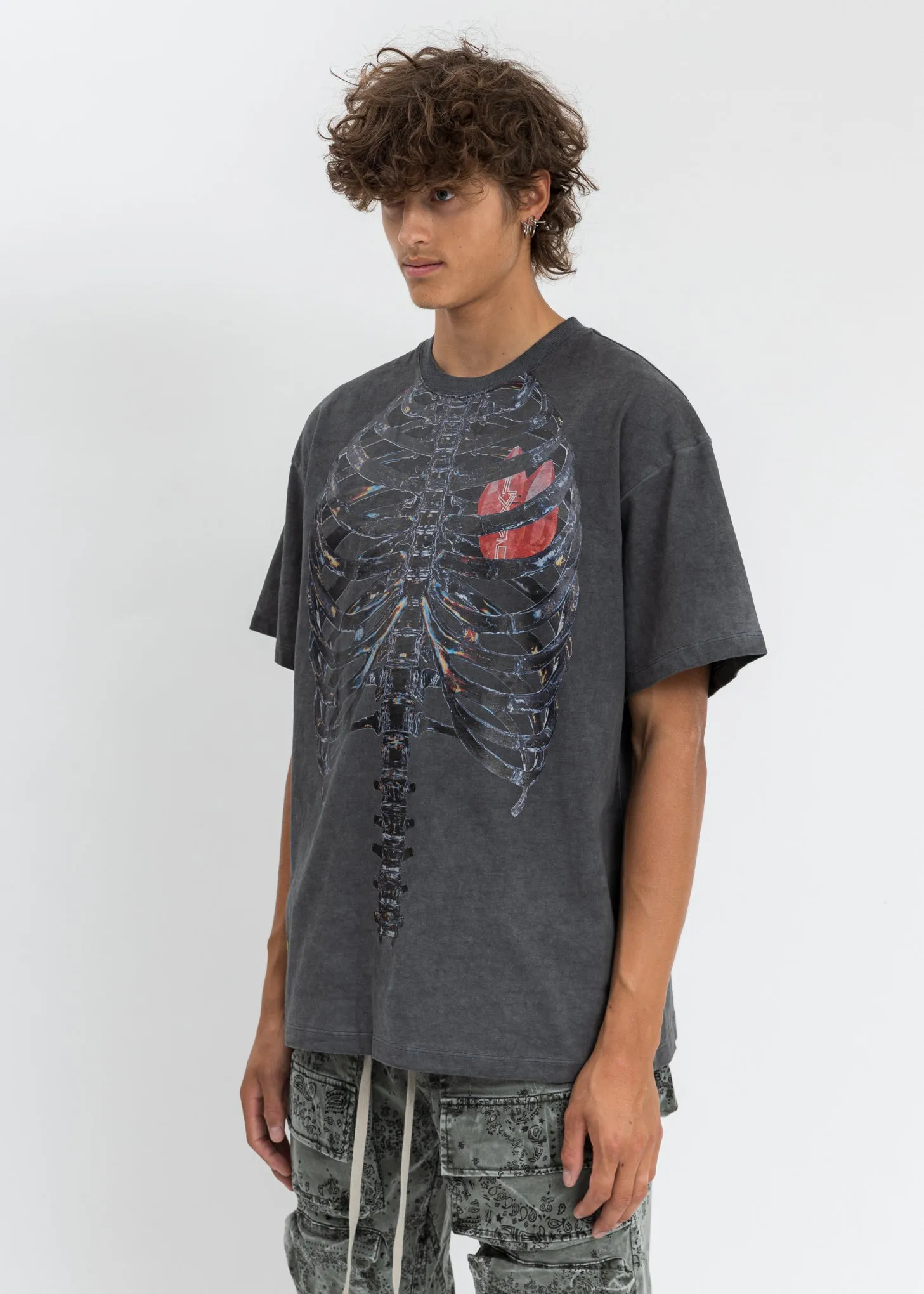 Black Rib Cage T-Shirt