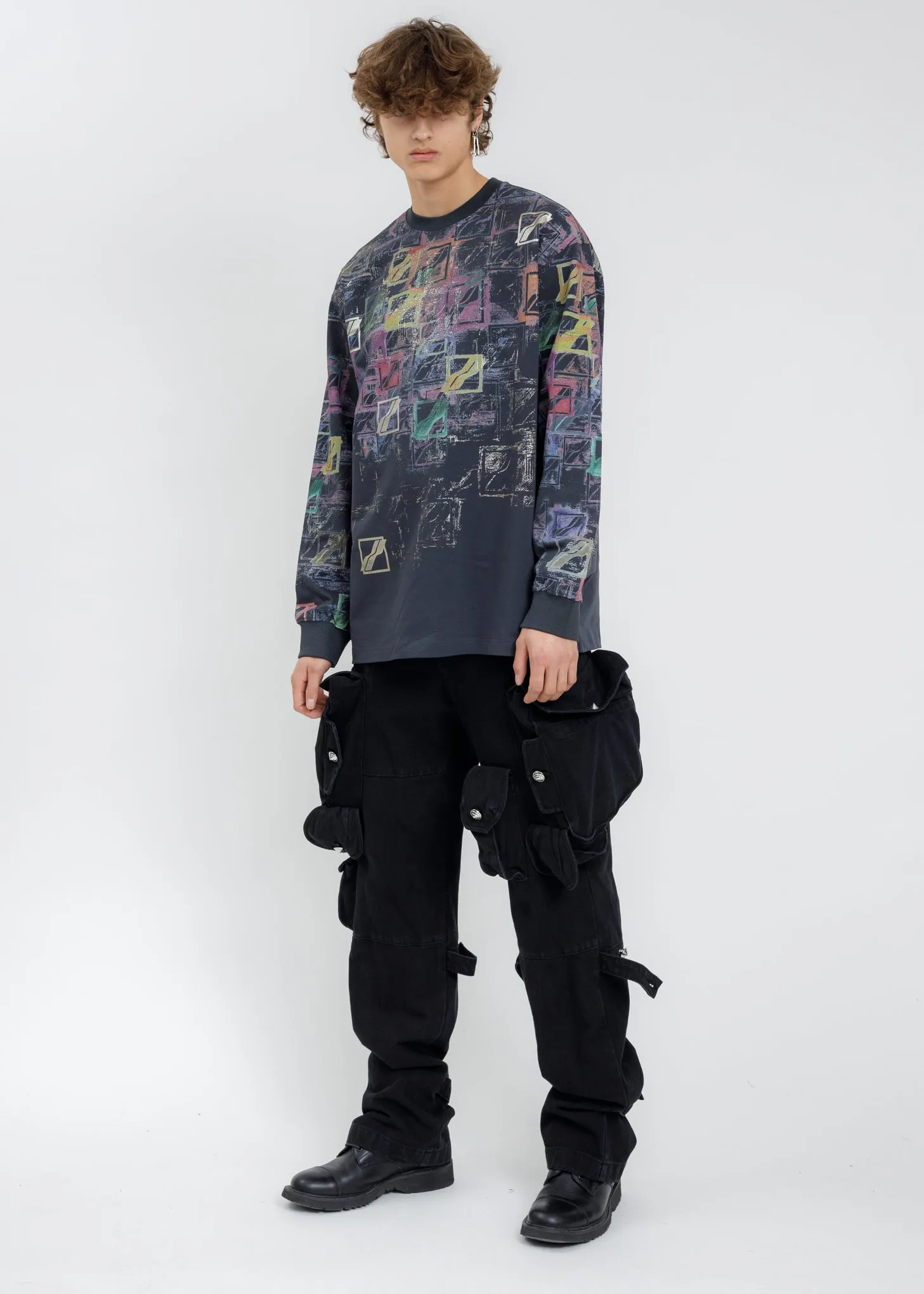 Black WE11DONE All Over Long Sleeves