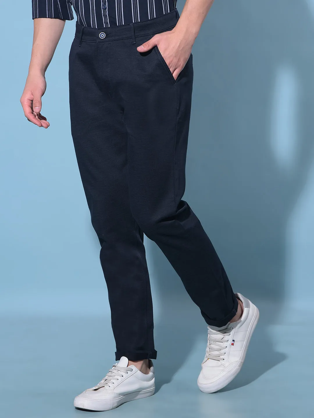 Blue Chinos Trousers