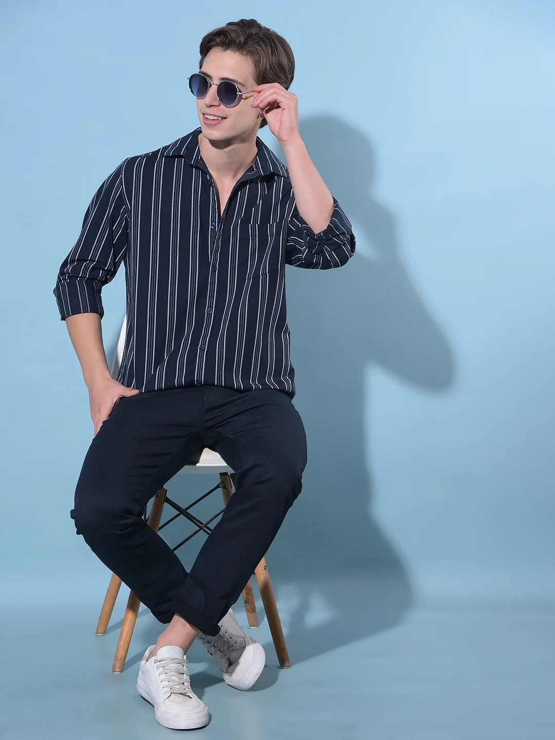 Blue Chinos Trousers
