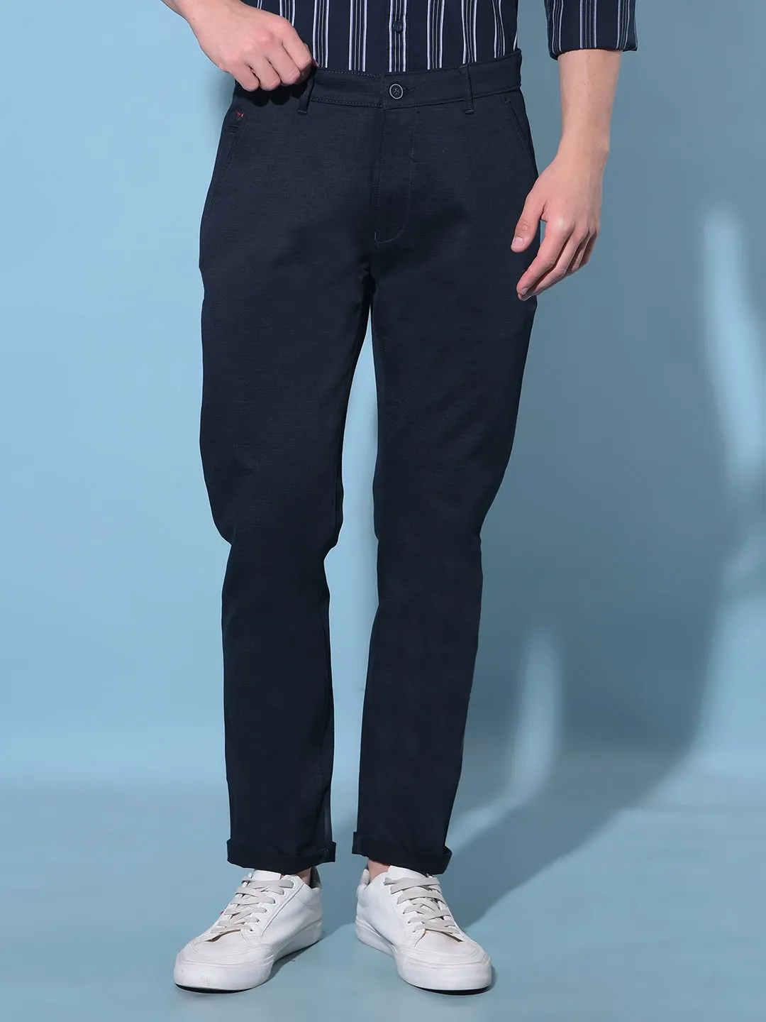 Blue Chinos Trousers
