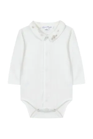 Bodysuit - Ecru Embroidery Sheep