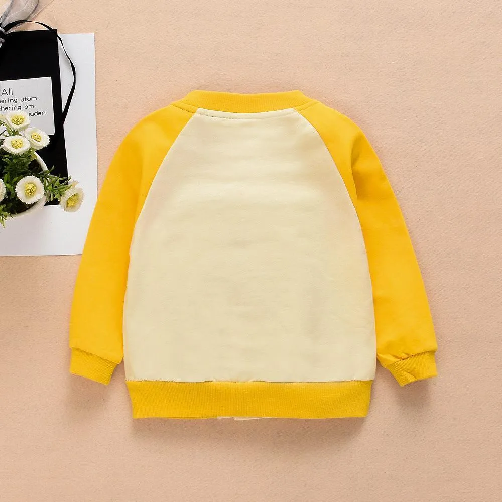 Boys Cartoon Animal Printed Long Sleeve Jackets Wholesale