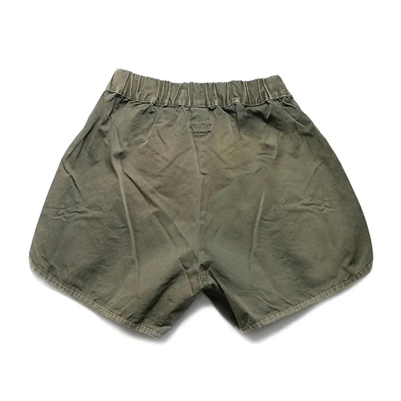 Casual Men's Loose Shorts with Lettered Print