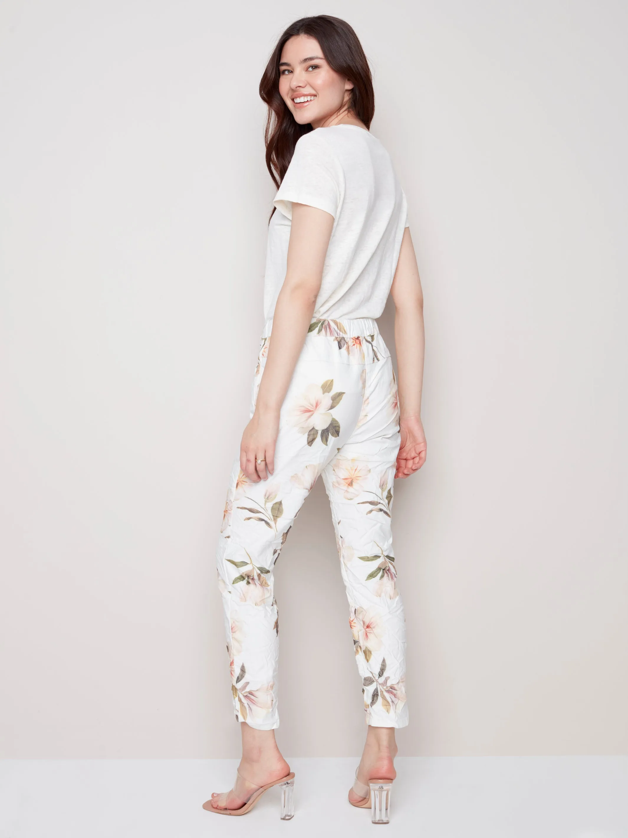 Charlie B Spring/Summer 2023-C5219Y-849A -Jogger Pant-Floral