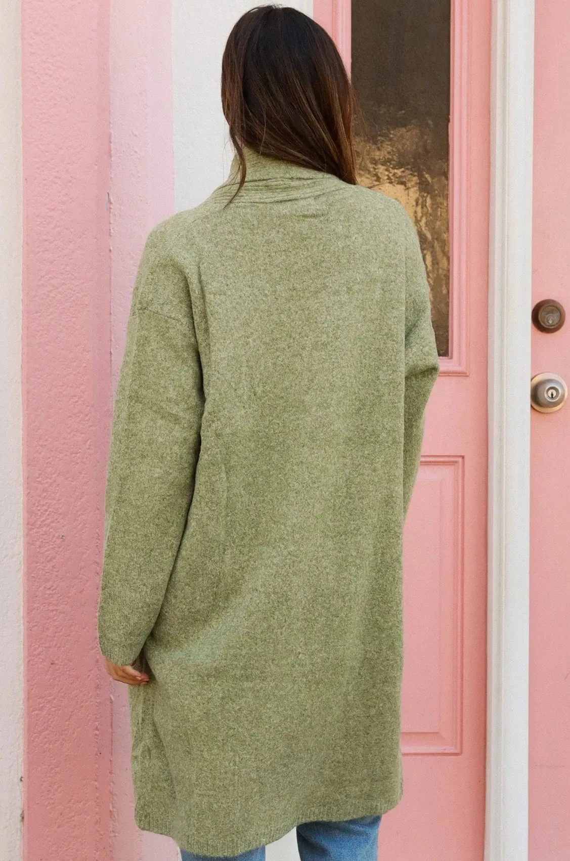 CHARLOTTE KNIT CARDIGAN PISTACHIO