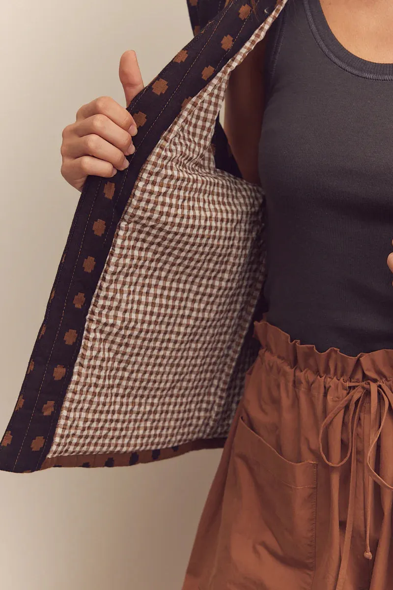 Cotton Quilted Vest | Amente