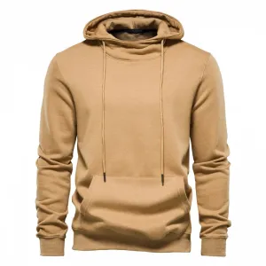 Cotton Sports Hoodies Men Casual Solid Color High Quality Warm Autumn Mens Sweatshirts Fashion Basic Hoodie for Men