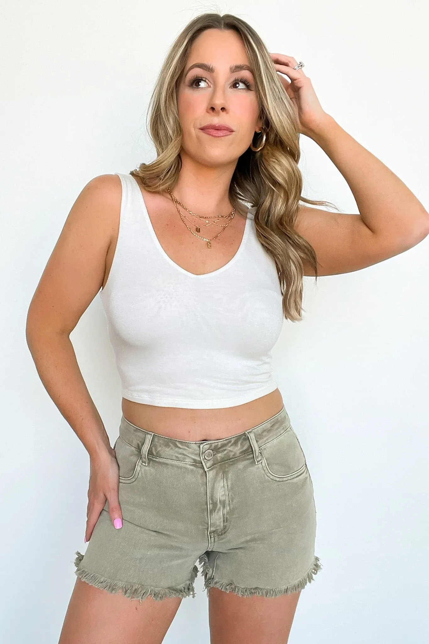 Devorah Acid Wash Cutoff Shorts - FINAL SALE