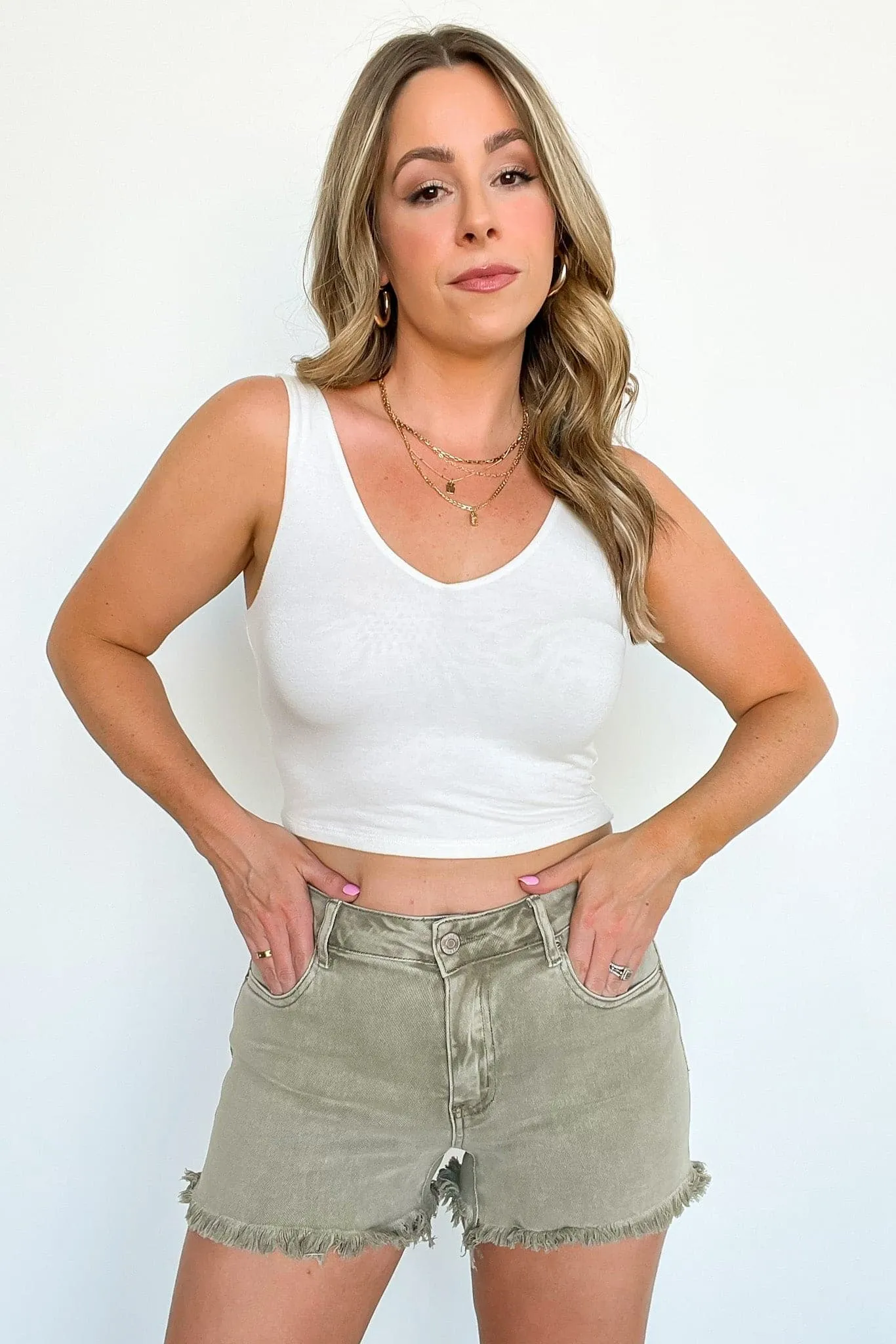 Devorah Acid Wash Cutoff Shorts - FINAL SALE