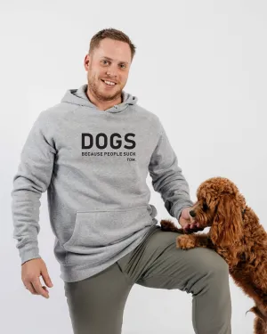 Dogs Because People Suck: Men's Hoodie