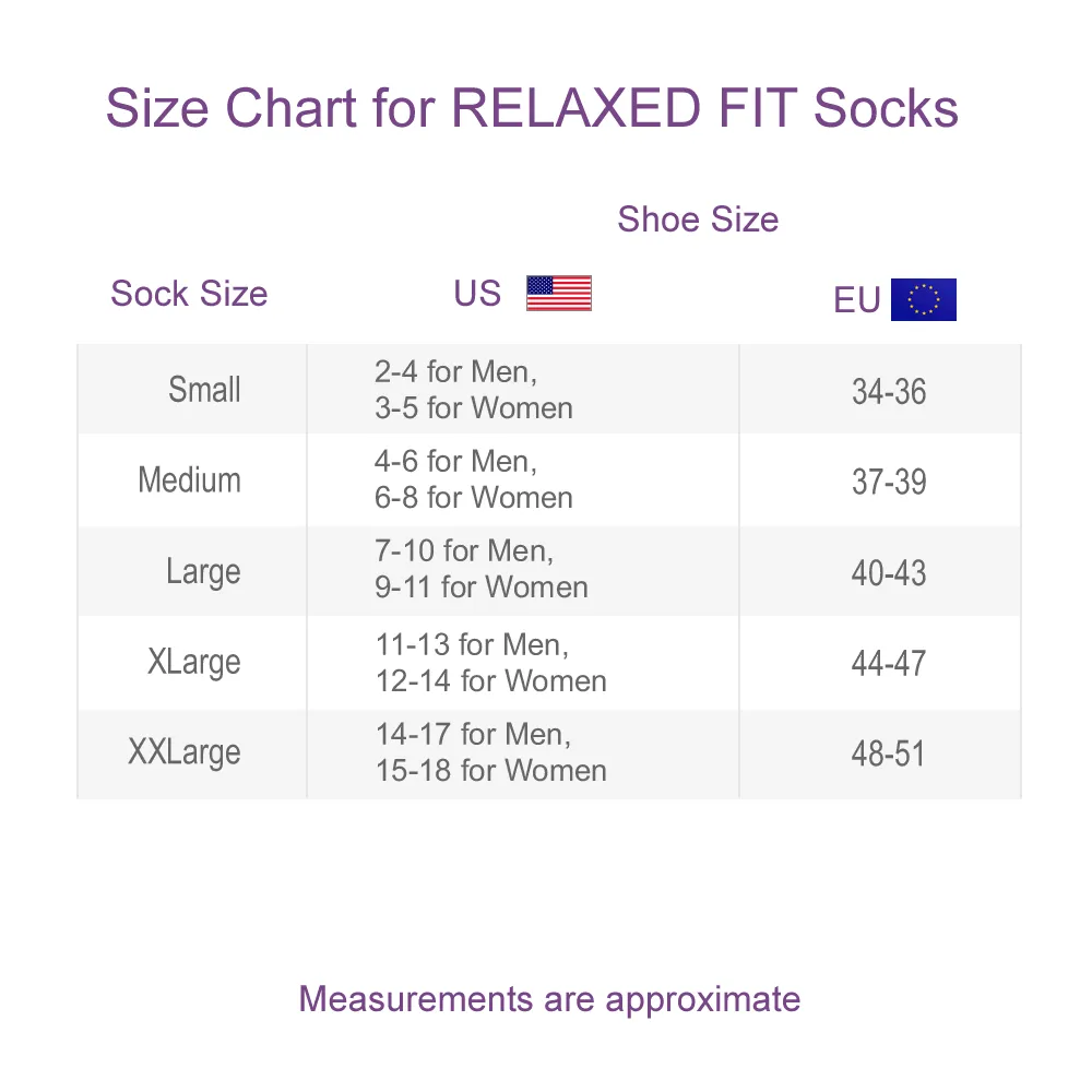 Far Infrared RELAXED FIT Socks | Non Binding Tops