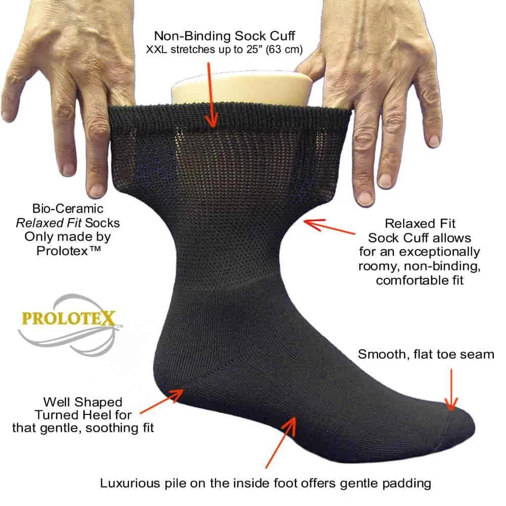 Far Infrared RELAXED FIT Socks | Non Binding Tops