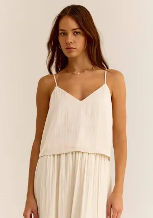Fiore Tank Top - Sandstone