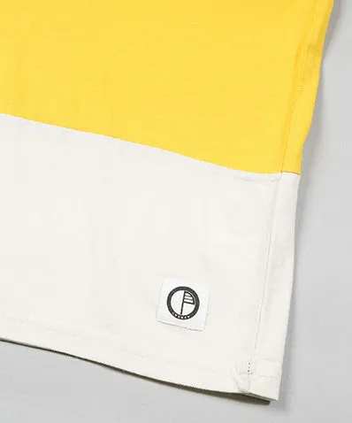 Four Stripe Tee Blue/Yellow
