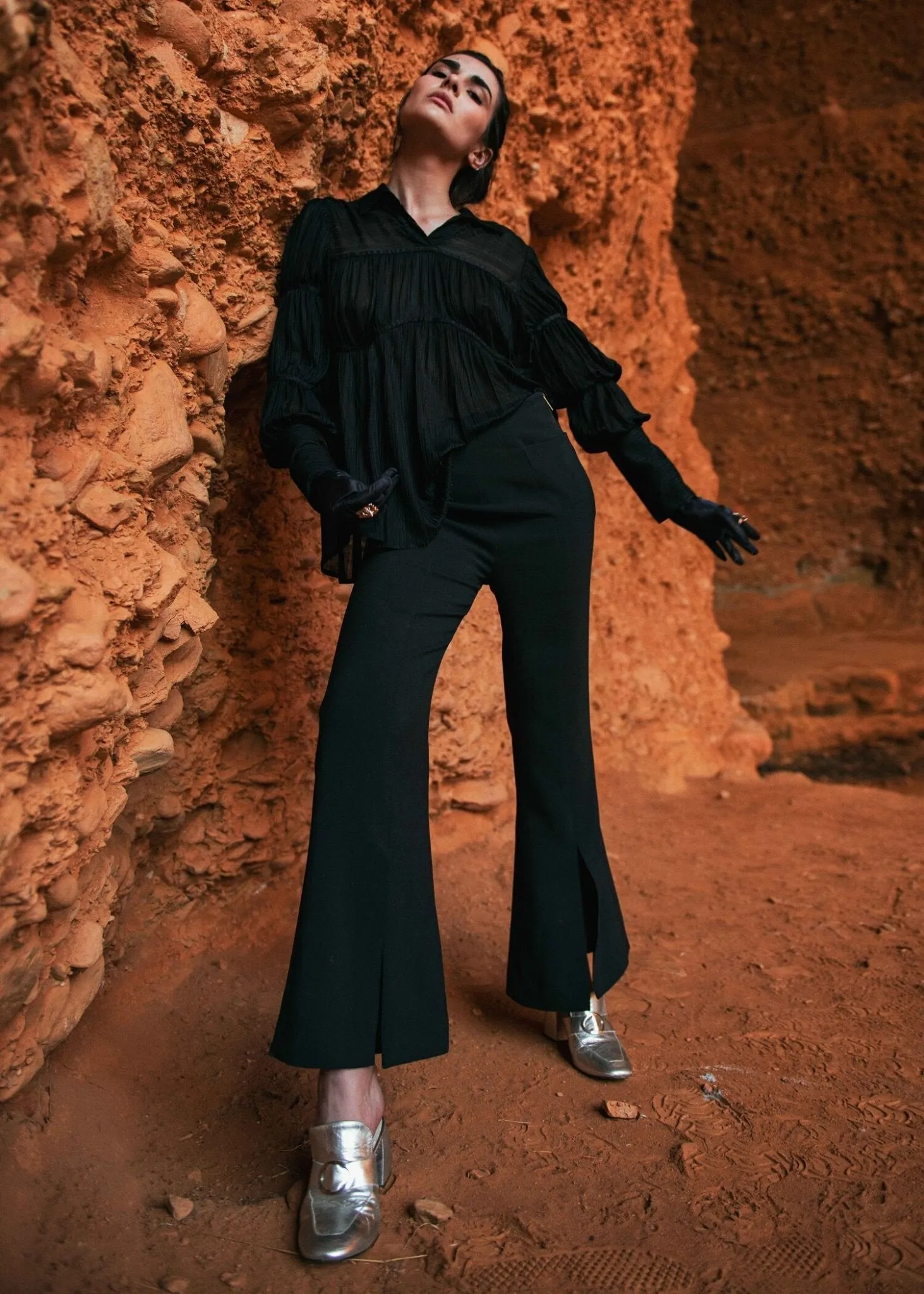Front Split Pants