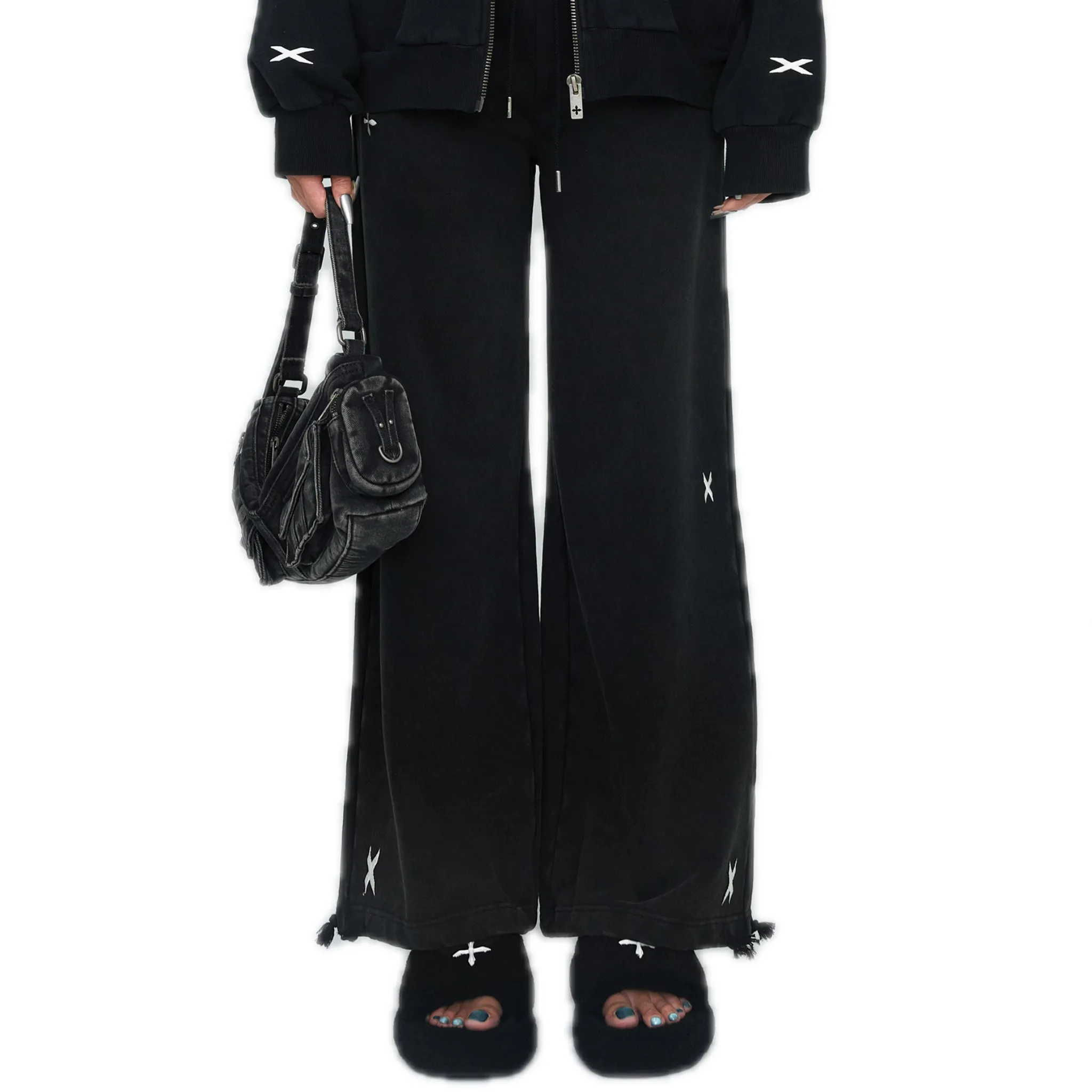 FUTURE Classic Wide-leg Sweatpants In Black