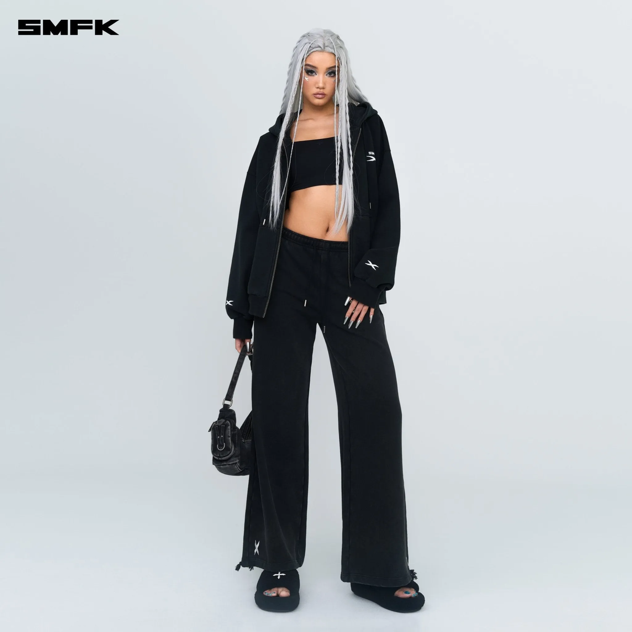 FUTURE Classic Wide-leg Sweatpants In Black