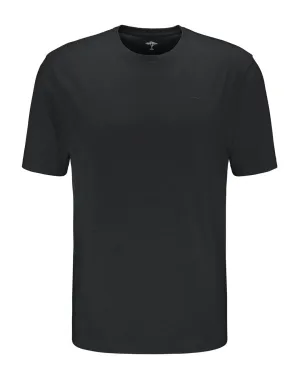 Fynch-Hatton Plain Black Crew Neck T-Shirt