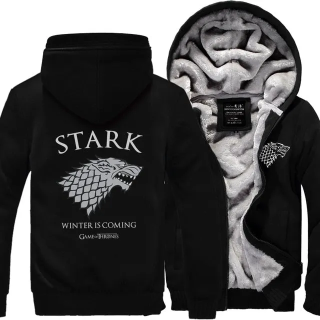 Game of Thrones wool hoodies jacket sweatshirt
